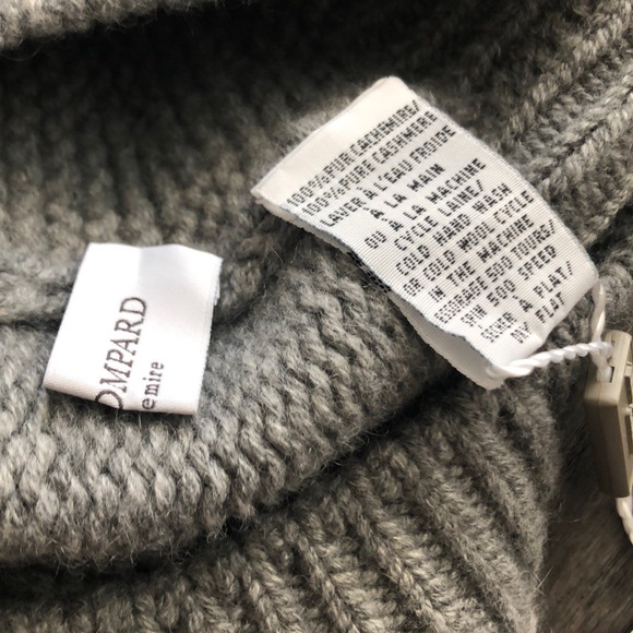 Eric Bompard Gray Cachemire Beret - Picture 7 of 8